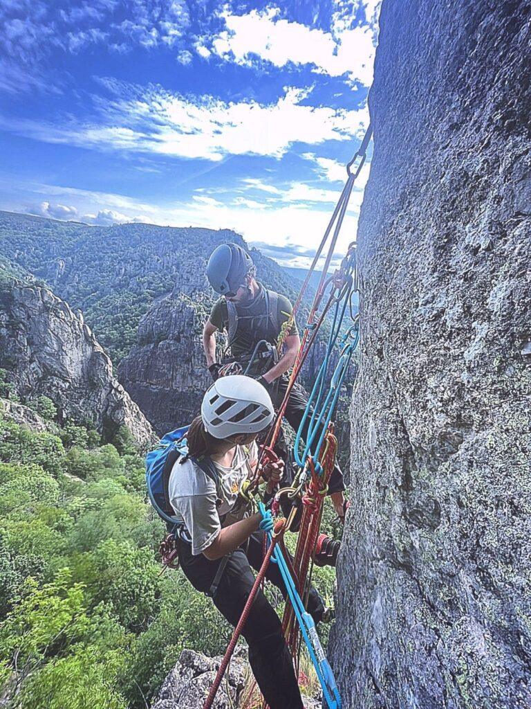 Stage Trad Escalade Gorge du Chassezac